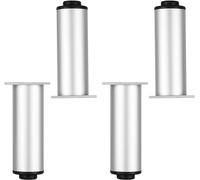 HOMSXPAC Pieds de Meuble, Ensemble de Pieds de Meuble en métal, Insert en Alliage d'aluminium de chêne, armoires à Panneau Haut, étagères de Cuisine, Hauteur réglable, avec équipages (coule