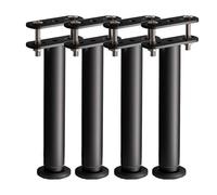 HOMSXPAC Pieds de Support de lit réglables de Remplacement - Hauteur 250 mm-420 mm Comprend des Clips de Connexion pour Le Cadre, la Latte Centrale, la stabilité et la durabilité des Meuble