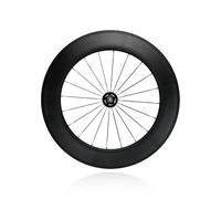 HOMSXPAC Roues de vélo à pignon Fixe en Carbone, Hauteur 700C, entraxe 88 mm, Avant 100 mm, arrière 120 mm, pour pneus 23-28C, monovitesse, Rayons 14G (Avant + arrière).