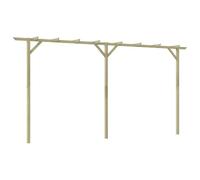 HOMTAKIE Bois Pergola de Jardin 400 x 40 x 205 cm Rosiers Plantes Grimpantes Voute