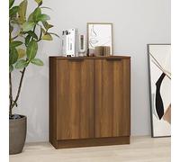 HOMTAKIE Buffet chêne Marron 60x30x70 cm Bois d'ingénierie