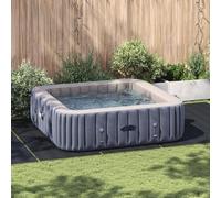 HOMTAKIE Couvercle de Piscine Rectangulaire Noir Polyéthylène 550 x 280 cm