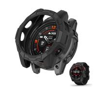 HOMTERN Compatible avec Garmin Fenix 7X, Fenix 7X Pro, EPIX Pro 51 mm, coque de protection souple et légère, résistante aux chutes et aux rayures, robuste, noire