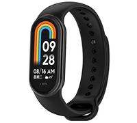 HOMTERN Compatible avec Xiaomi Mi Band 8, bracelet de rechange en silicone souple et durable pour montre connectée Xiaomi Mi Band 8, noir