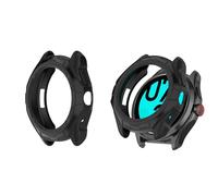 HOMTERN Coque conçue pour Ticwatch Pro 5, coque de protection légère en TPU résistant aux chutes, aux rayures et flexible, noir