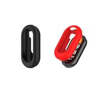HOMTERN [Lot de 2] coques conçues pour Xiaomi Band 9/Band 9 NFC/Band 8/Band 8 NFC uniquement, coque en silicone souple légère, anti-chute, anti-rayures, flexible, noire et rouge