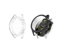 HOMTERN [Lot de 2 Coques pour Huawei Watch GT 4 41 mm/46 mm, Coque légère en TPU Souple, Anti-Chute, Anti-Rayures, écran Flexible, Coque de Protection complète, Transparente et Noire (GT4 46 mm)