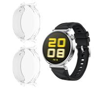 HOMTERN Lot de 2 coques pour Huawei Watch GT 5 41 mm ou 46 mm, coque souple en TPU entièrement couverte, résistante aux chocs et aux rayures, coque de protection d'écran transparente (GT5 41 mm)