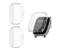 HOMTERN Lot de 3 coques de protection entièrement couvertes en TPU souple et léger pour écran compatible avec Amazfit GTS4 Mini - Transparentes