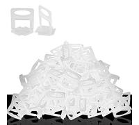 Homtone Lot de 400 Croisillons pour Carrelage - Système de Nivellement Leveller, Largeur de Joint 2 mm, pour DIY Pose de Carrelage Hauteur 3-12 mm