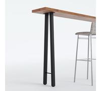 Homtone Pieds de Table Métal, 2 Pièces Pieds Industriels en Acier