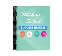 Homtrator Indispensables Pour L'école D'infirmières, Carnet De Notes, Fournitures Pour La Réussite De L'école D'infirmières, Agenda Complet Pliable Alternatif Au Bloc-notes, Presse-papiers Cadeaux