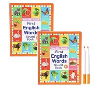 Homtrator Mon Premier Jouet Sonore Anglais - Plus De 470 Mots, Jeux De Vocabulaire Visuel, 21 Thèmes Éducatifs, Jeu De Mots Amusant for La Maternelle, Jouet Éducatif for L'apprentissage du Langage