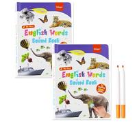 Homtrator Mon Premier Jouet Sonore Anglais - Plus De 470 Mots, Jeux De Vocabulaire Visuel, 21 Thèmes Éducatifs, Jeu De Mots Amusant for La Maternelle, Jouet Éducatif for L'apprentissage du Langage