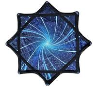 Homtrator Tissu Rotatif Flowstar for Débutants, 62cm, Tissu Rotatif Flow Star, Facile à Tourner, Imprimé sur Les Côtés, Jouet De Jonglage Rotatif du Bout des Doigts, Durable, Amusant Et Stimulant