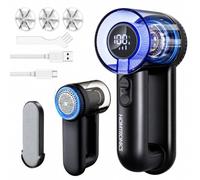Homtronics Anti Bouloche Électrique, Type-C, Écran LED,6 Lames Remplaçables