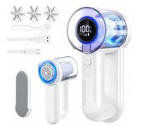 Homtronics Rasoir Anti Bouloche,Rechargeable,Écran LED,6 Lames Remplaçables