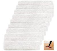 HOMURY 8 Pièces Tampons De Rechange en Microfibre: Tampons Lavables Réutilisables pour Nettoyeur Vapeur Vileda Steam XXL, Nettoyage Efficace pour Tous Types de Sols (Blanc)