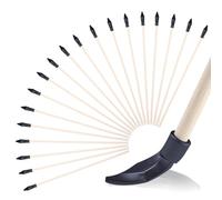 HOMURY Lot de 20 fléchettes de rechange en bambou avec pointe en caoutchouc de 43 cm - Pour tir à l'arc - Tête en caoutchouc - 43 cm