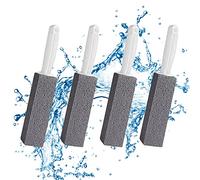 HOMURY Lot de 4 Pierres Ponce avec Poignée - Nettoyant WC, Pierre de Nettoyage pour Cuisine, Douche, Salle de Bain