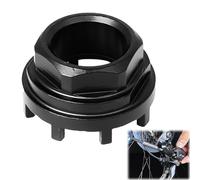 HOMURY Outil de verrouillage de vélo en acier au carbone : outil de pédalier de vélo avec anneau de fermeture à 8 dents, outil de roulement intérieur compatible avec Shimano SRAM ISIS 8 échelons, noir