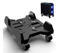 HOMURY Support de processeur mobile pour ordinateur de bureau avec 4 roulettes et socle réglable Noir