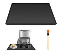 HOMURY Tapis en silicone anti-fuite pour machine à café - 48 x 30 cm - Tapis antidérapant pour machine à café - Accessoires Barista