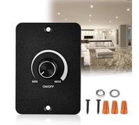 HOMURY Variateur pour lampes LED : DC 12 V Variateur PWM LED Variateur d'intensité Interrupteur variateur 3 fils pour camping-car, bateau, camion, caravane, remorque