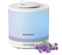 Homvana Humidificateur d'air Diffuseur 1.8L, humidificateur d'air chambre, Humidifier d'air bébé Chambre, Cool Mist, Plante, BPA Free, 7 Color Light, Office, Brumisateur Huiles Essentielles