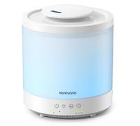 Homvana Humidificateur d'air Diffuseur 1.5L, humidificateur d'air chambre, Humidifier d'air bébé Chambre, Cool Mist, Plante, BPA Free, 7 Color Light, Office, Brumisateur Huiles Essentielles