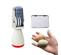 Homvik Tampon Dateur Manuel pour Œufs, Marquage 4mm avec Tampon Encreur Noir, Design Spécial Mois et Jour, pour Les Poules Canard Turquie Oeufs D'oie