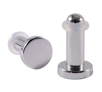 Homxi 2 PCS 0G Ecarteur Acier Chirurgical Oreille,Ecarteur Tunnel Homme 8mm Cylindre Ecarteur Oreilles Kit Argent
