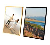 Homxi Cadres 30.48 x 40.64 Vertical et Horizontal Noir,Cadre Photo en Métal Rectangle,Petit Cadre Photo Mural