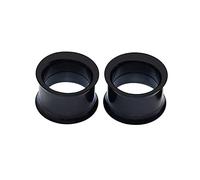 Homxi Tunnel Oreille 2 PCS Écarteur Oreille Acier Chirurgical,Ecarteur 6mm Cerceau Noir Ecarteur Oreilles Kit Noir