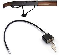 Homy Cadenas pour armes, Cadenas pour arme à feu, Keyed Alike Trigger Gun Lock, Serrure de pistolet de câble, serrure de porte de sécurité de serrure de baggage (black)
