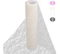 HOMYHOME 15 cm x 22 m Rouleau de Dentelle Idéal pour Chemin de Table, décoration de Mariage de Style Vintage,6 in