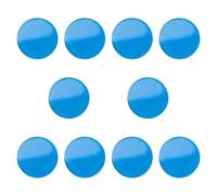 Homyl 10 Pièces Pool Cue Tip Pad Remplacement Acrylic Ferrule Pads Snooker Cue Protection PU Pads Accessoires Robustes Conçu pour Jeu Intérieur Compétition, Bleu Ciel