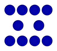 Homyl 10 Pièces Pool Cue Tip Pad Remplacement Acrylic Ferrule Pads Snooker Cue Protection PU Pads Accessoires Robustes Conçu pour Jeu Intérieur Compétition, Bleu