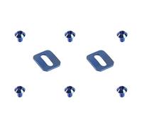 Homyl 2 Pièces Joint de Pédale Vélo Autobloquant pour Remplacement Vis Montage Alliage Titane Léger Compatible Cales Chaussures Installation Sécurisée Adapt, Bleu