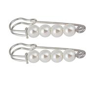Homyl 2pcs Epingles Broche Sécurité Perle Décoration Manteau Veste Sac à Main Cadeau Bijoux de Femme