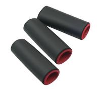 Homyl 3 Pièces Poignée Barre Traction Mousse Protection Rembourrage Antidérapant Confort Durabilité Adapté Exercice Musculation Entraînement Maison Accessoi, Noir Rouge