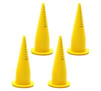 Homyl 4 Pièces de Rechange Buses Saucisse Appât Bouillette Pistolet pour Tables Roulantes Pêche Grossière, Jaune, 4 * Bus