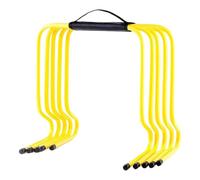 Homyl 5 Pièces Agility Hurdles Équipement de Musculation et Puissance Accessoires pour Football Basketball Volleyball Matériau PP Léger Empilable Adapté Pou, 50cm