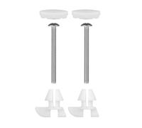 Homyl Abattant de Toilettes et Vis, Installation Facile, Réduction Du Bruit, Antidérapant, Kit de Montage, Pièces Détachées pour 1236365 et 1133024, Long