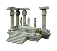 Homyl Aquarium Statue Égypte Pharaon Ornement Décor Aquarium Résine Élément Artistique Sculpture Temple Convient pour Aquarium Scène Égyptienne et Décoratio, Style C