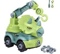 - Homyl - Assemblage Vehicules de Ingénierie à Vis 3D, Kit DIY Démontage Voiture Jouet Dinosaure pour Enfants Garçons Filles Cadeau de Noël - Grue G