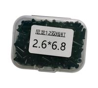 Homyl Badminton Tubes Kit Ensemble Oeillets Protecteurs de Corde en Nylon Kit Assortiment pour La Maintenance de Raquette Double Tube de Protection Boîte Pr, 2.6 X 6.8 Mm