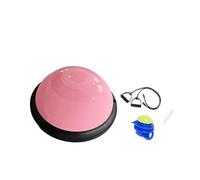 Homyl Balance Ball Demi Sphère Planche D'Équilibre Gonflable Équipement D'Entraînement Fitness Coussin de Pilates Matériau PVC PP Surface Antidérapante, Rose