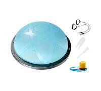 Homyl Balance Ball d'exercice pour Entraînement Musculaire Équipement de Fitness Demi-sphère avec Bandes de Résistance Ballon de avec Pompe Matériau PV, Bleu