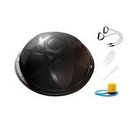 Homyl Balance Ball d'exercice pour Entraînement Musculaire Équipement de Fitness Demi-sphère avec Bandes de Résistance Ballon de avec Pompe Matériau PV, Noir